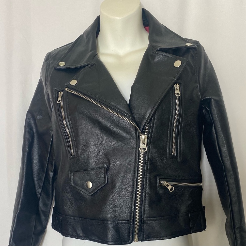 Love Tree Classic Black 100 % POLYURETHANE Jacket